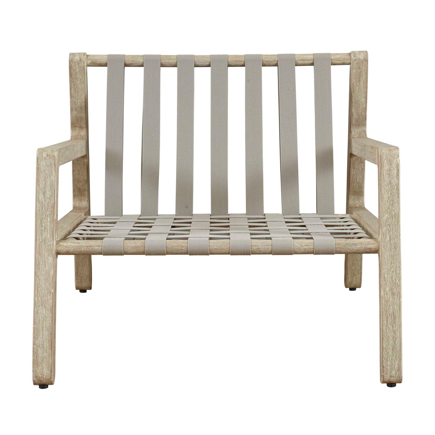 Strapped Outdoor Lounge Chair.