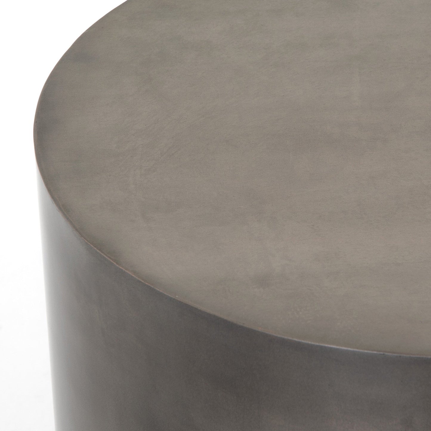 Cameron End Table - Ombre Antique Pewter.