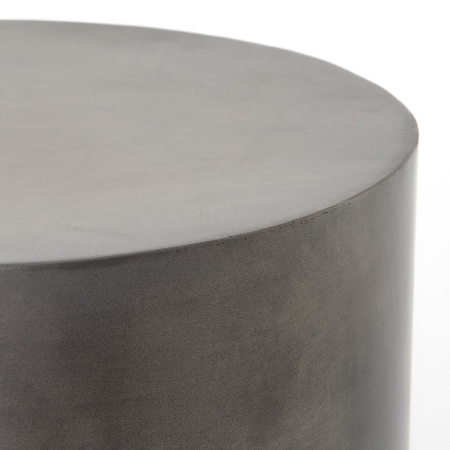 Cameron End Table - Ombre Antique Pewter.