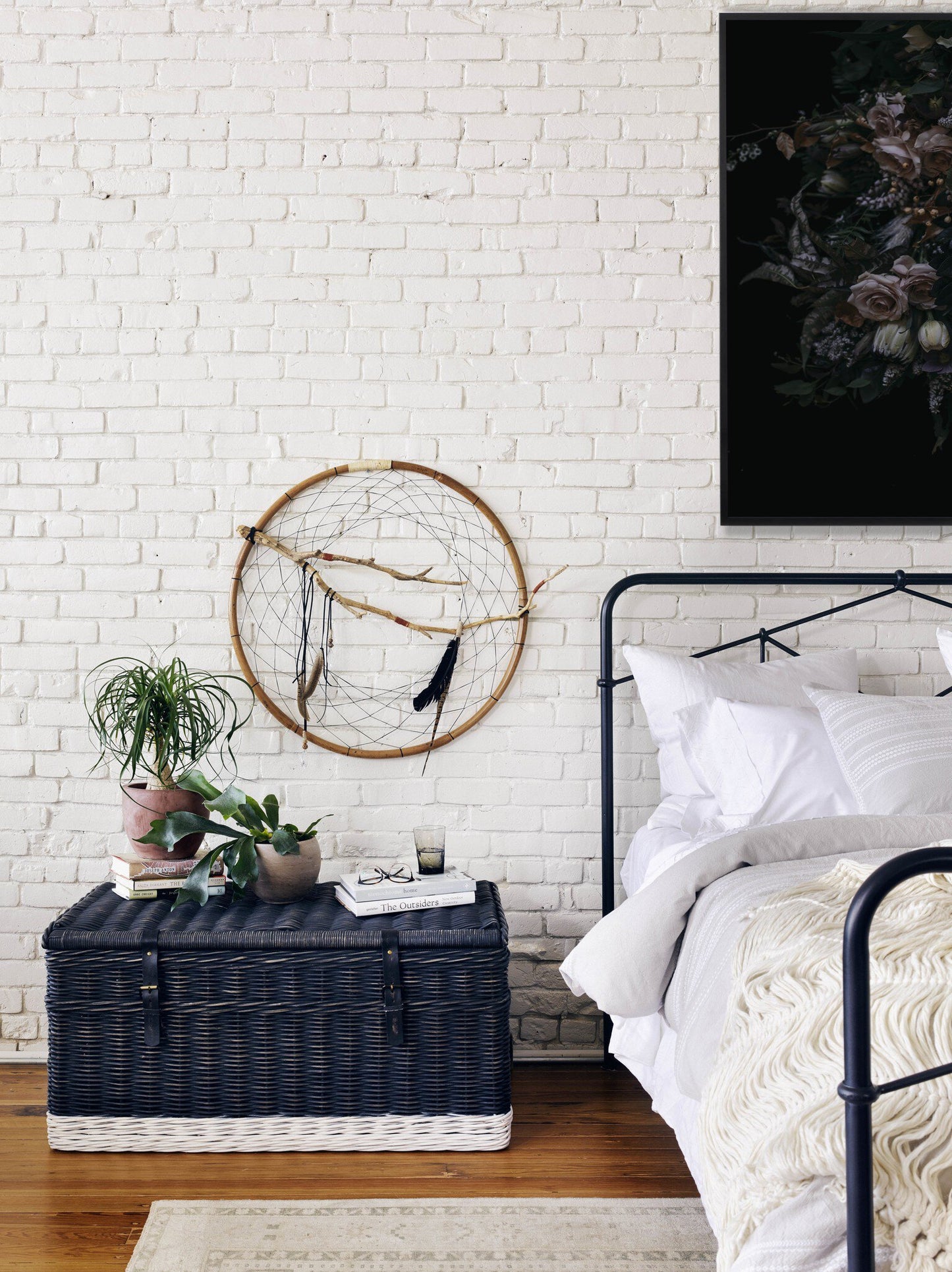 Casey King Bed - Sandblasted Vintage Black.