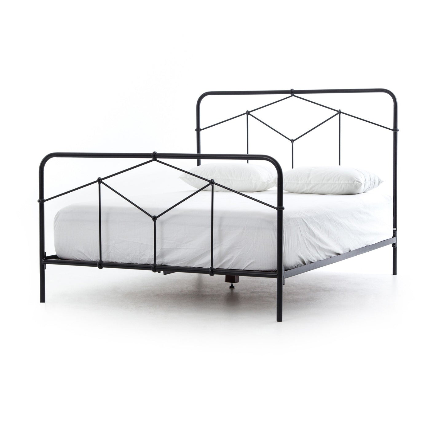 Casey Queen Bed - Sandblasted Vintage Black.