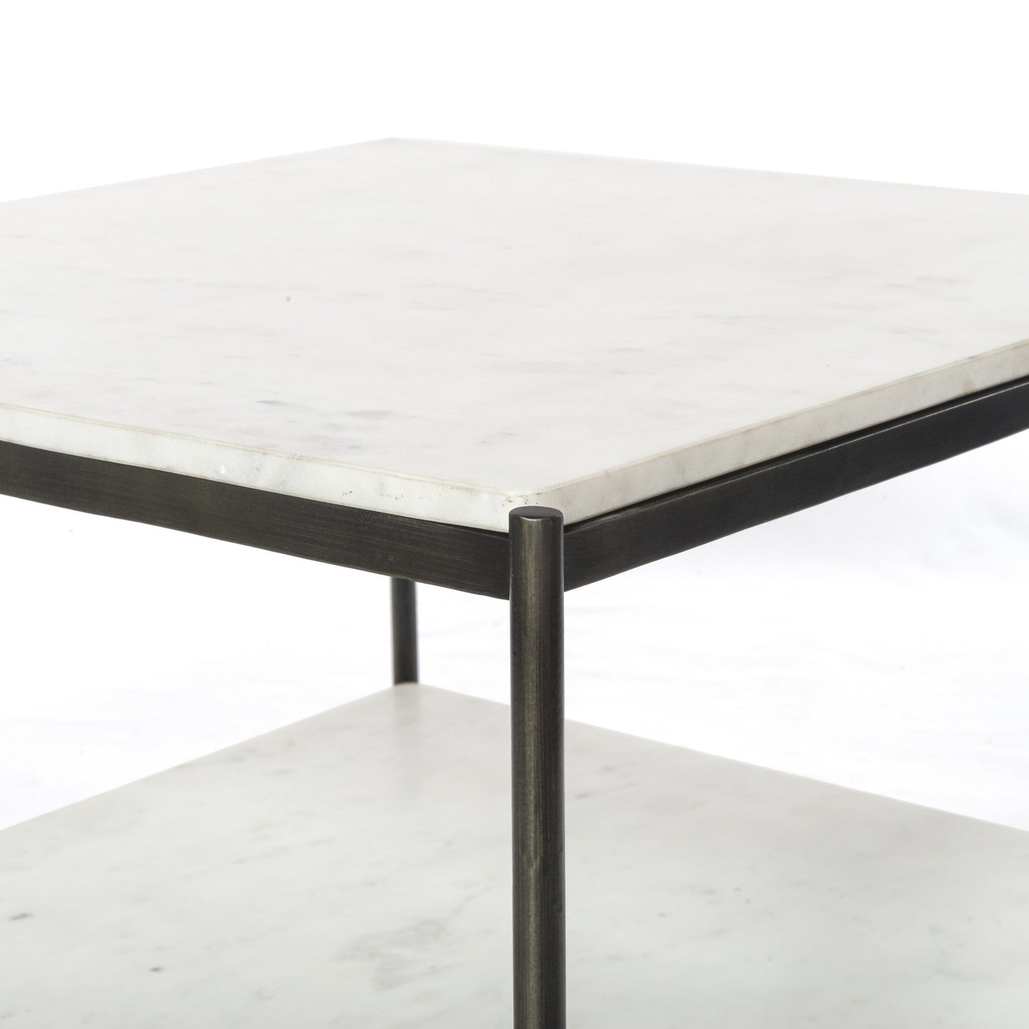 Felix Bunching Table - Polished White Marble.