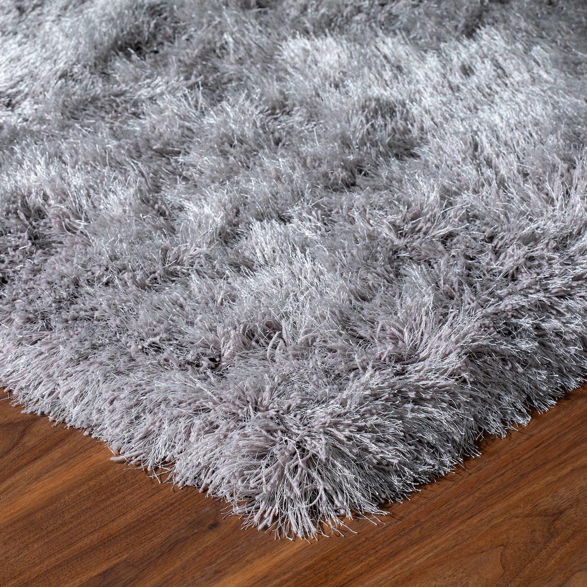 Shag Rug - Silver.