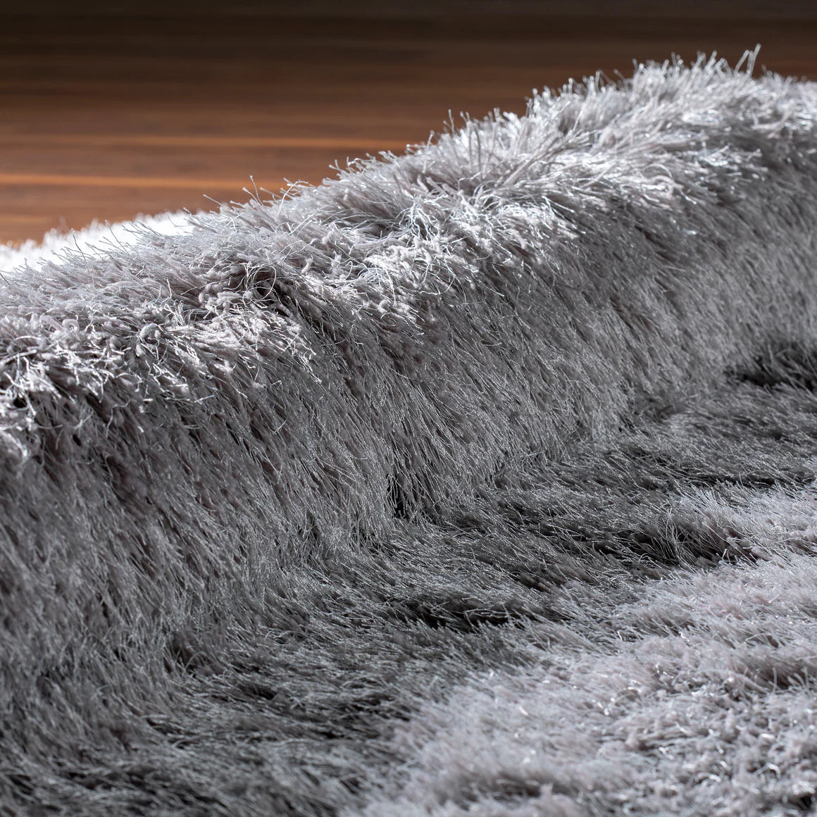 Shag Rug - Silver.