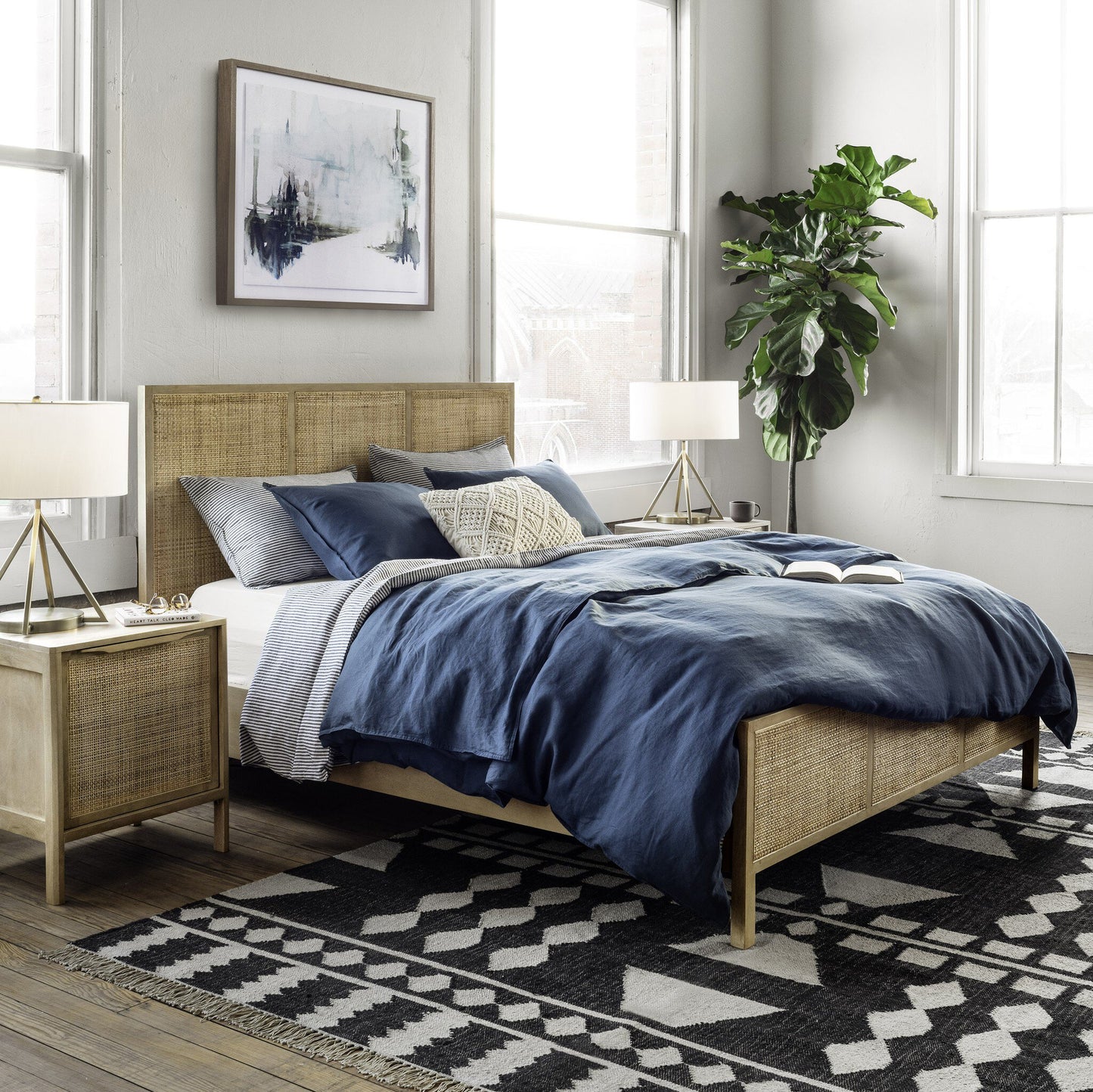 Sydney King Bed - Natural Mango.