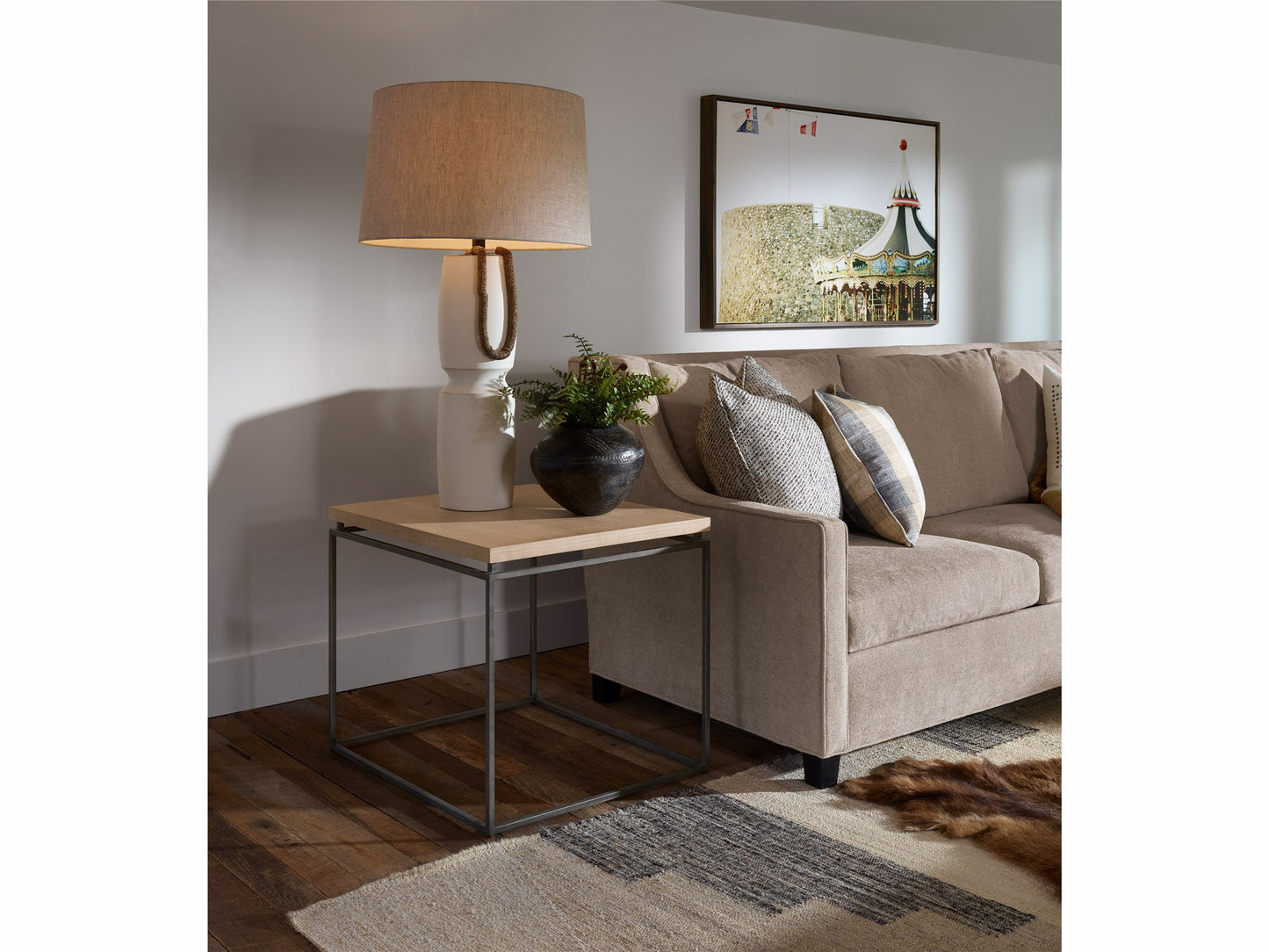 End Table - Rustic Natural Oak.