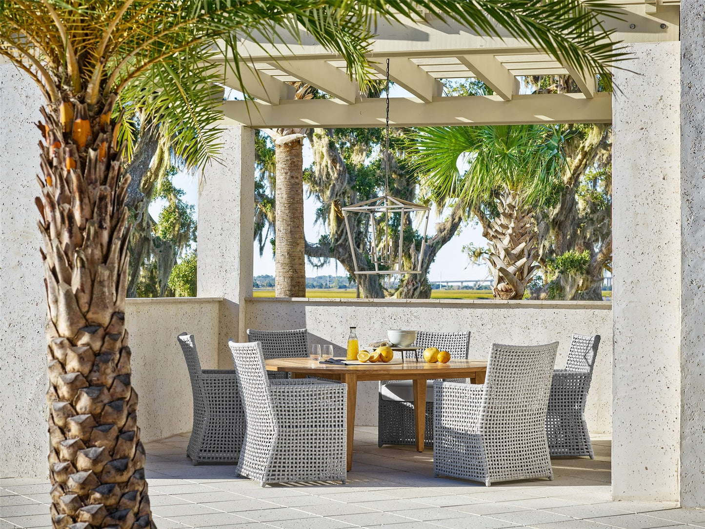 Coastal Living Outdoor - Chesapeake Round Dining Table.