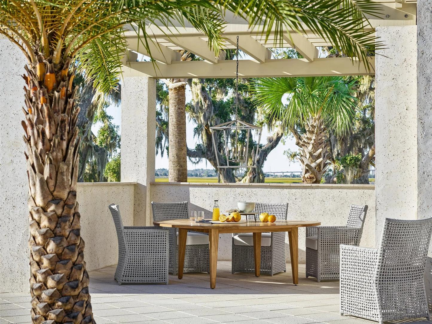Coastal Living Outdoor - Chesapeake Round Dining Table.