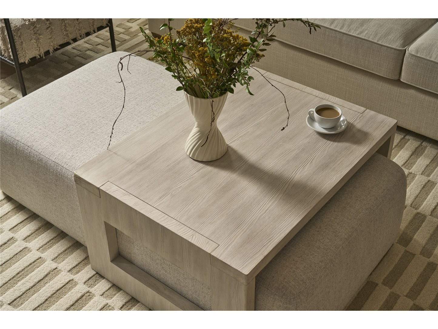 River Rock Nesting Cocktail Ottoman.