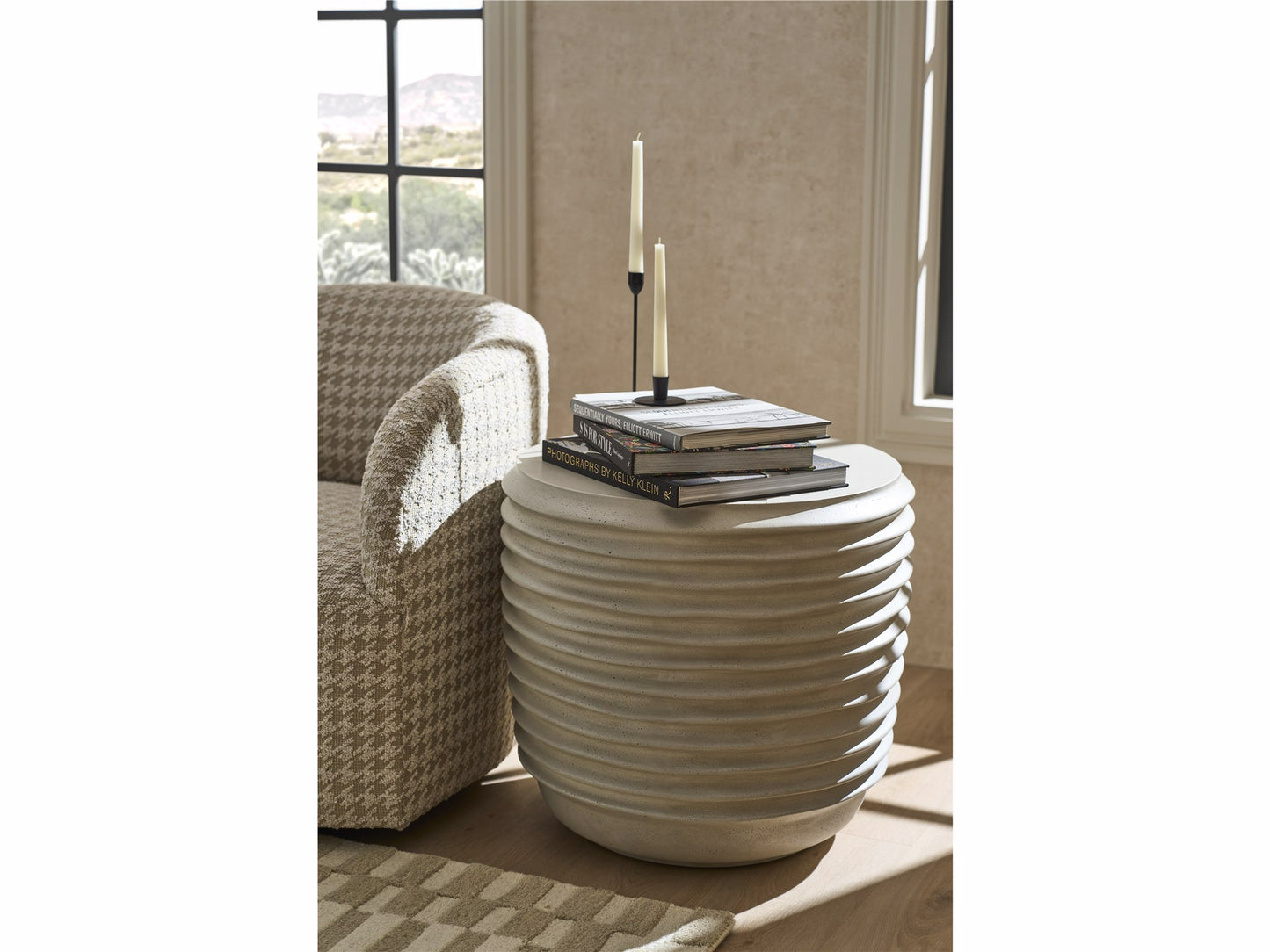 Dwell Linen Side Table.