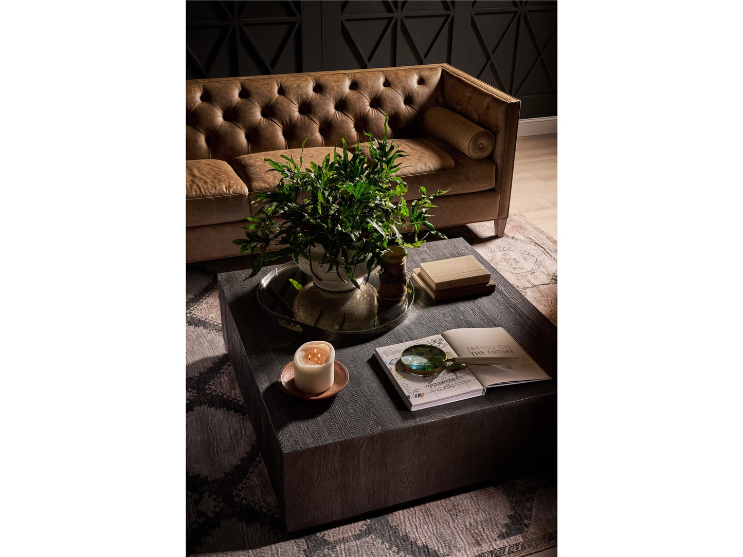 Obsidian Square Cocktail Table.