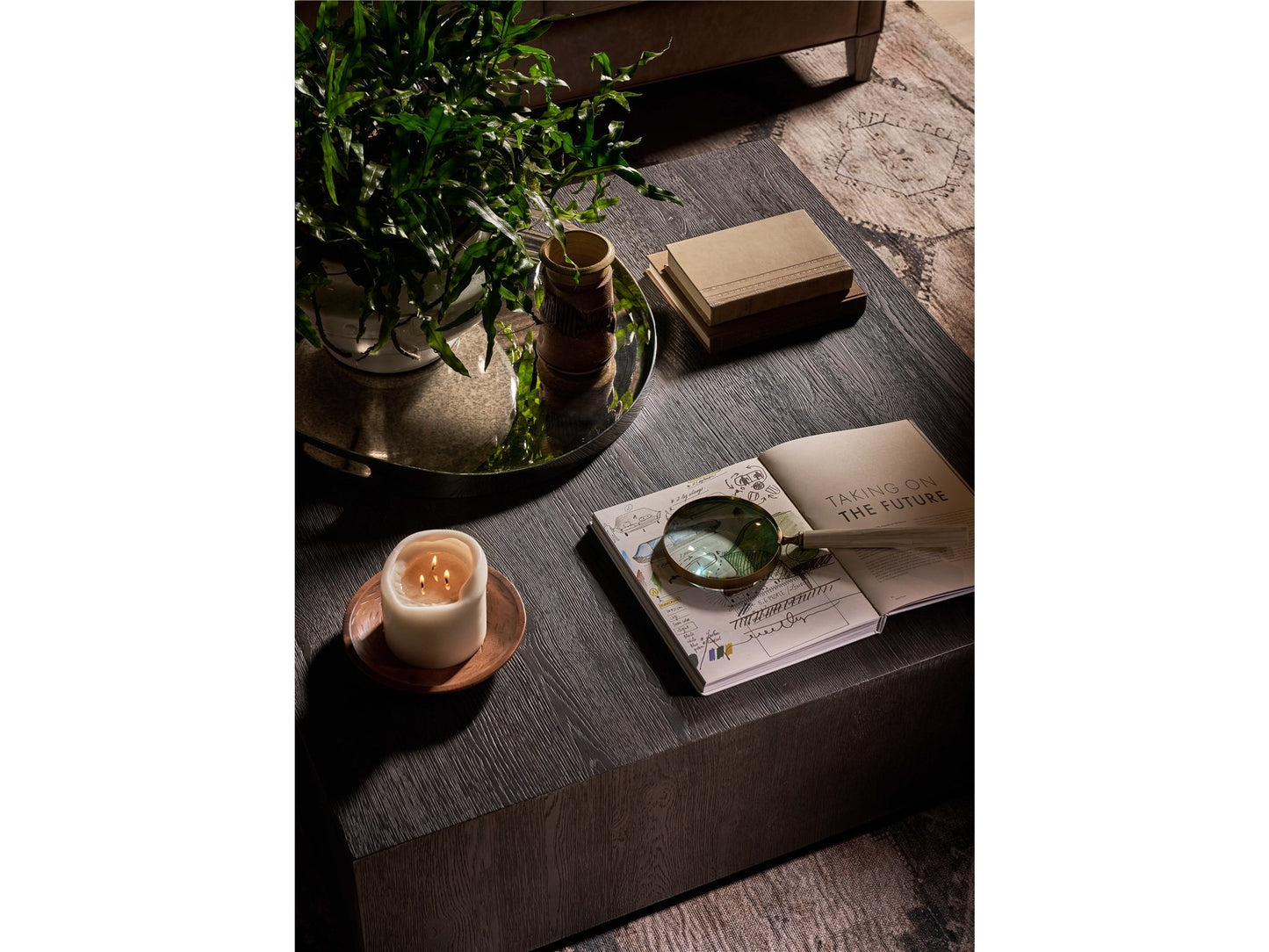 Obsidian Square Cocktail Table.