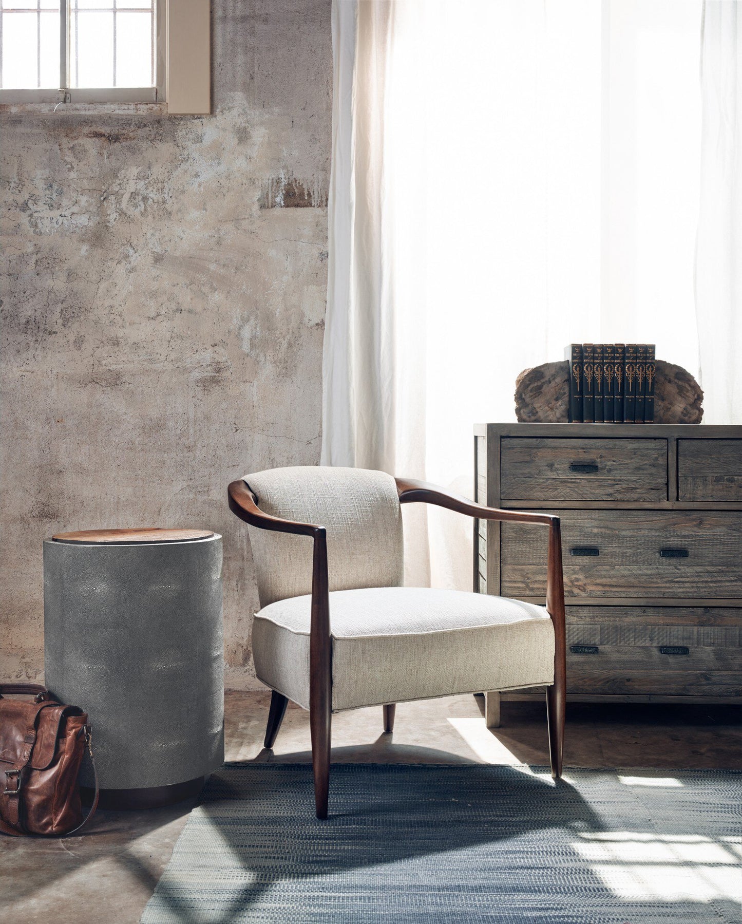 Crosby Side Table - Natural Peroba.