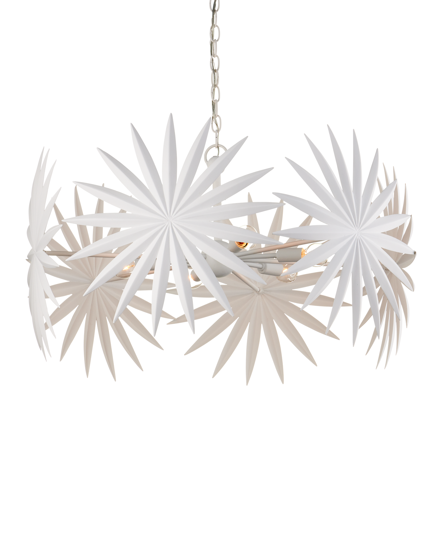 Bismarkia Small White Chandelier.