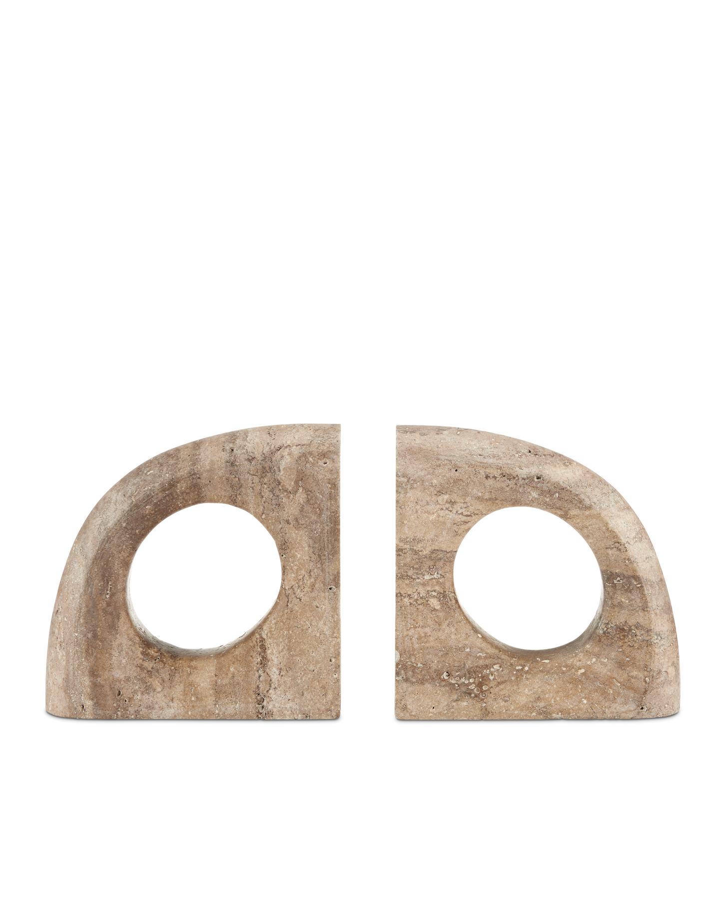 Russo Travertine Object Set of 2.