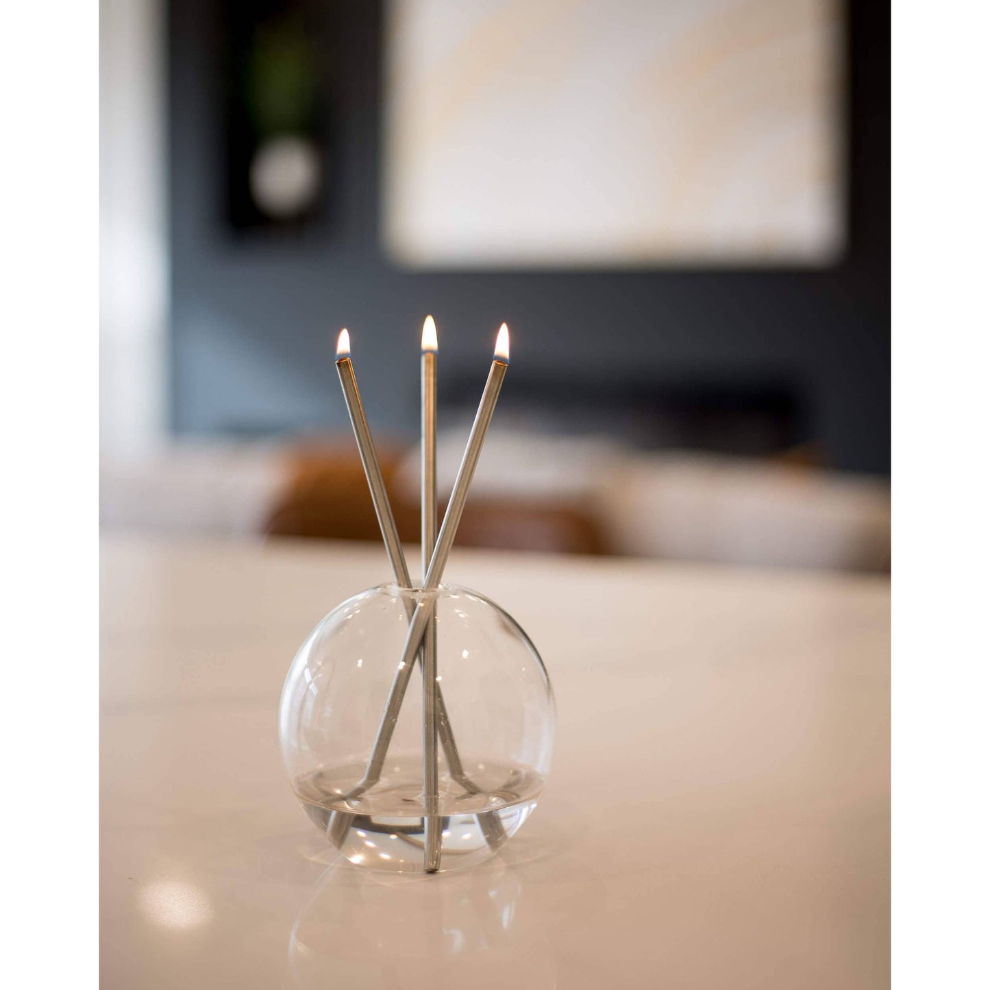 Silver Everlasting Candle – Reusable Steel Candles.