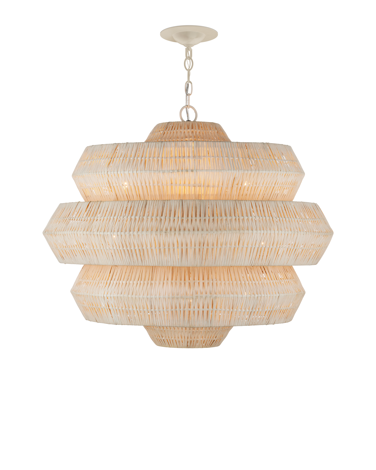 Antibes Medium White Chandelier.