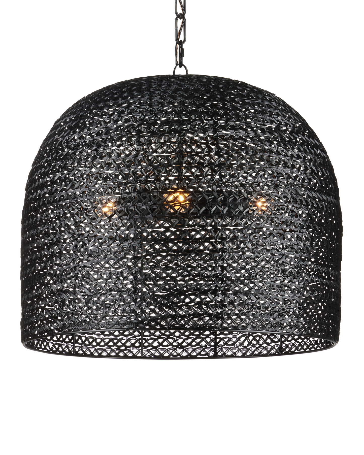 Piero Medium Black Chandelier.
