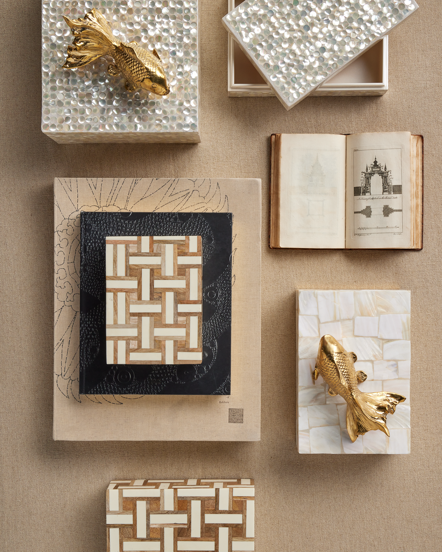 Gerri Dot Mother of Pearl Box Set of 2.