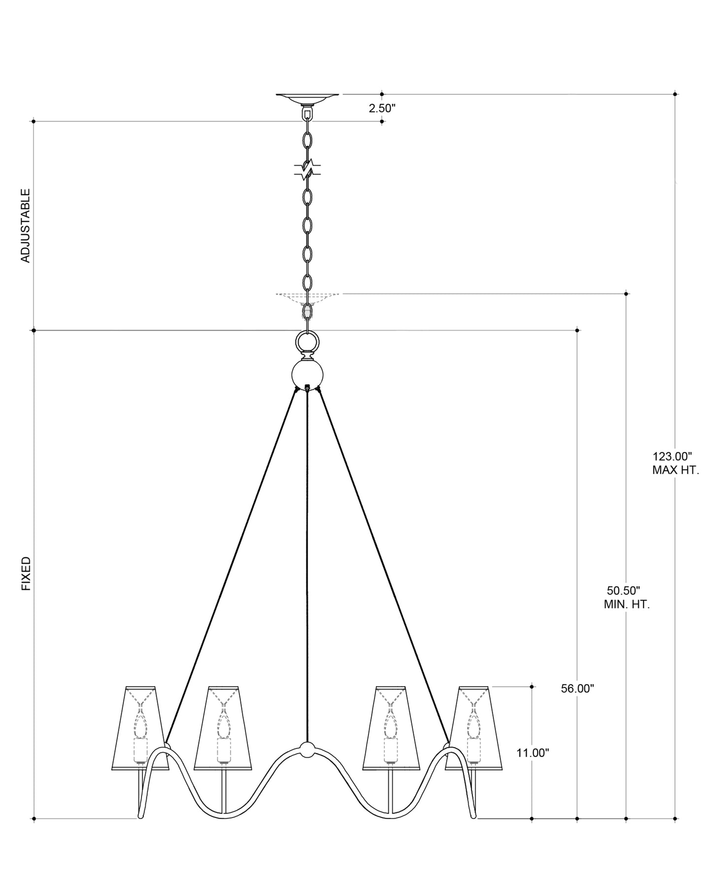Kadir Silver Chandelier.