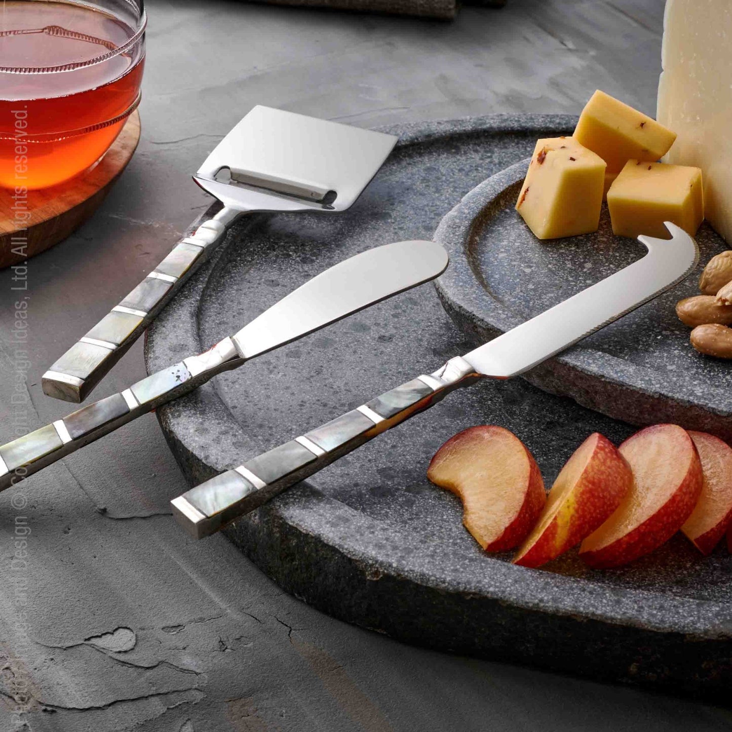 Abalon™ Cheese Knives (set of 3).