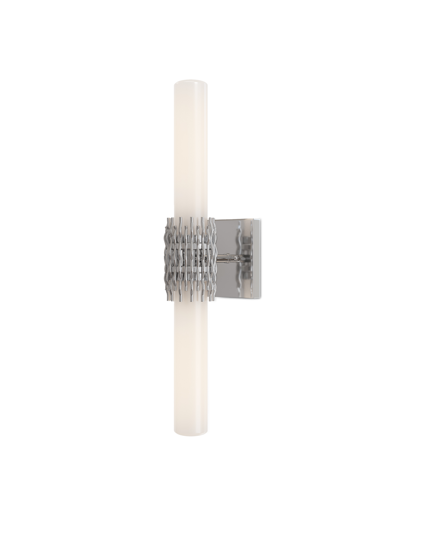 Brietta Nickel Bath Wall Sconce.