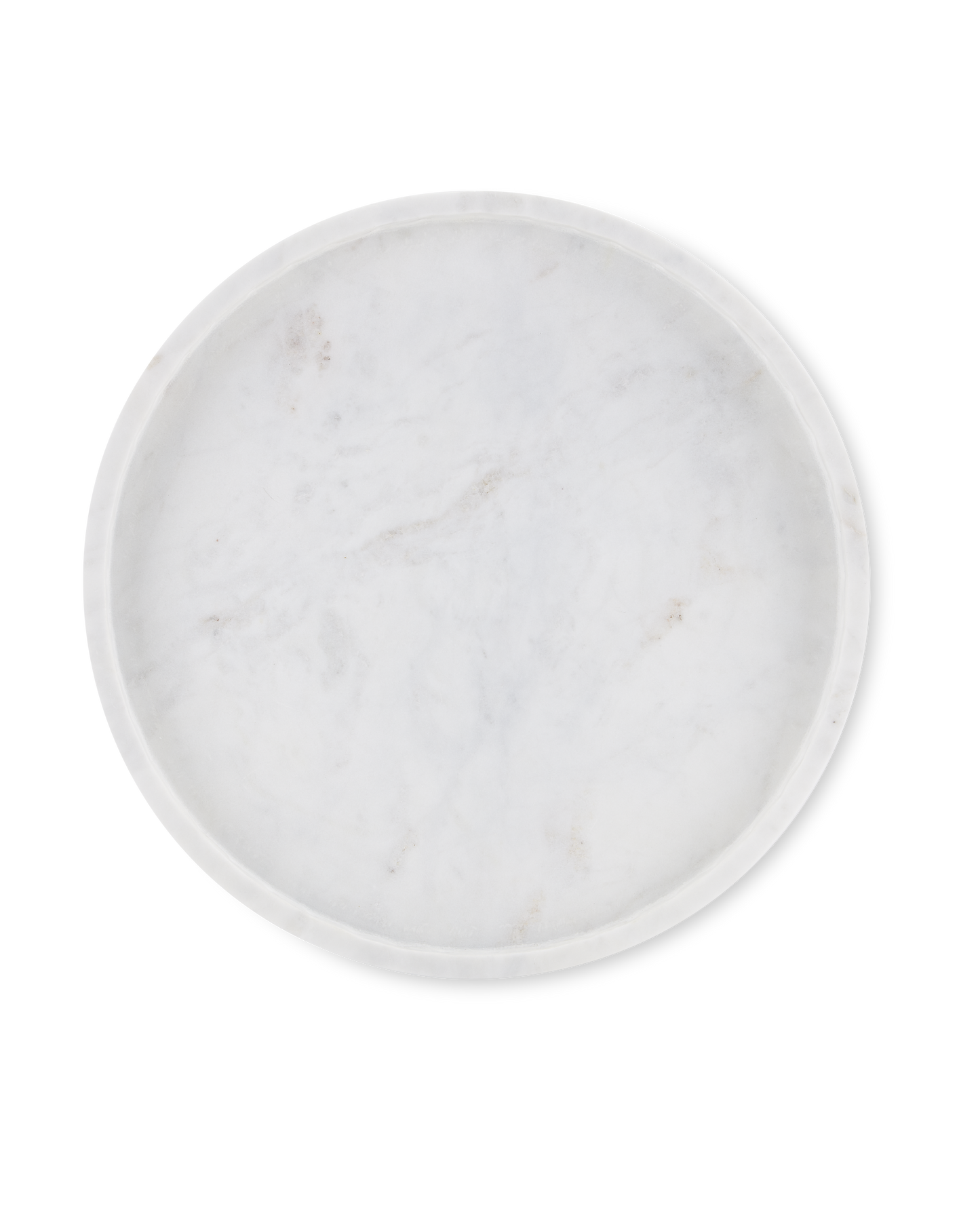 Freya Large White Marble Tray.