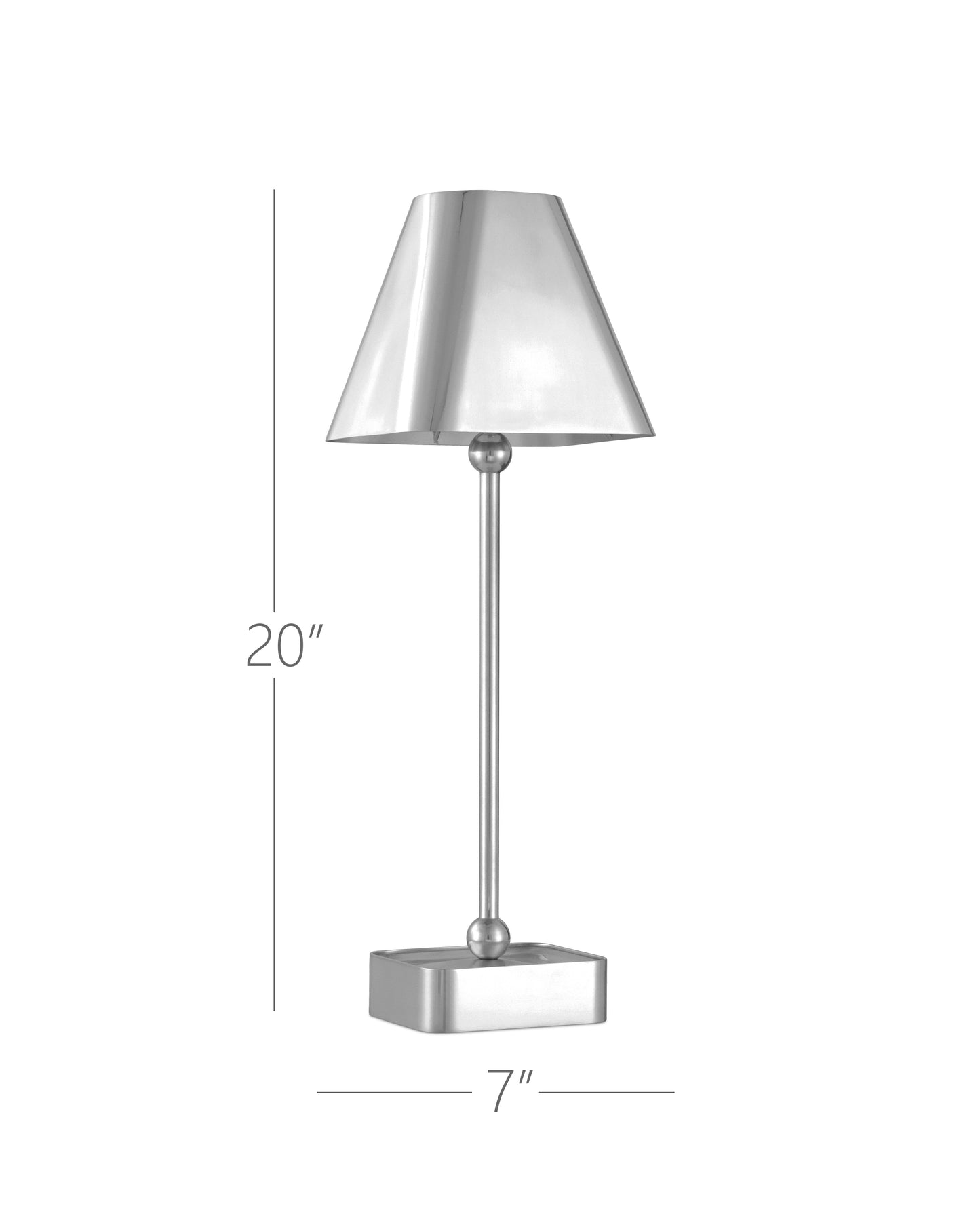 Gadabout Nickel Cordless Table Lamp.