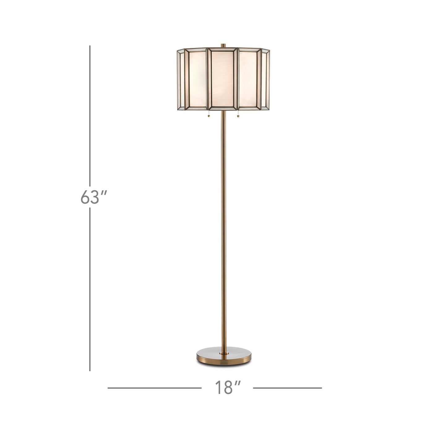 Daze Brass Floor Lamp.