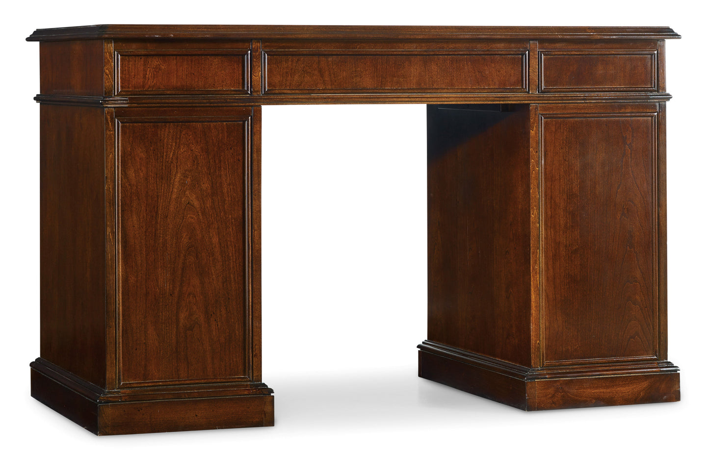 Cherry Knee-Hole Desk-Bow Front.