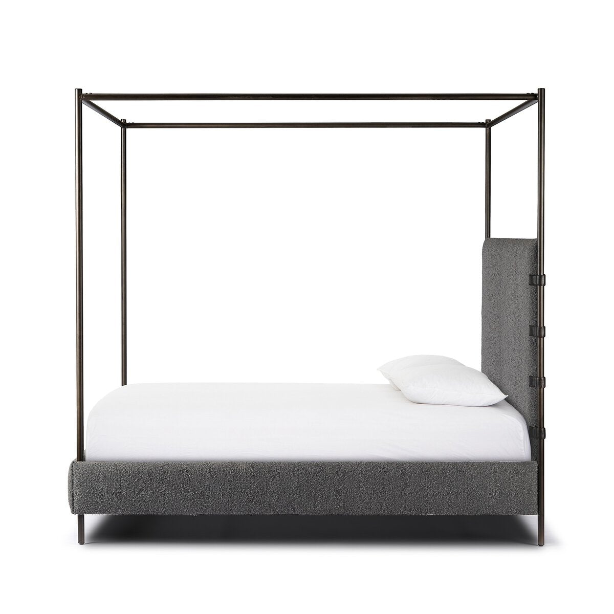 Anderson Canopy King Bed - Knoll Charcoal.