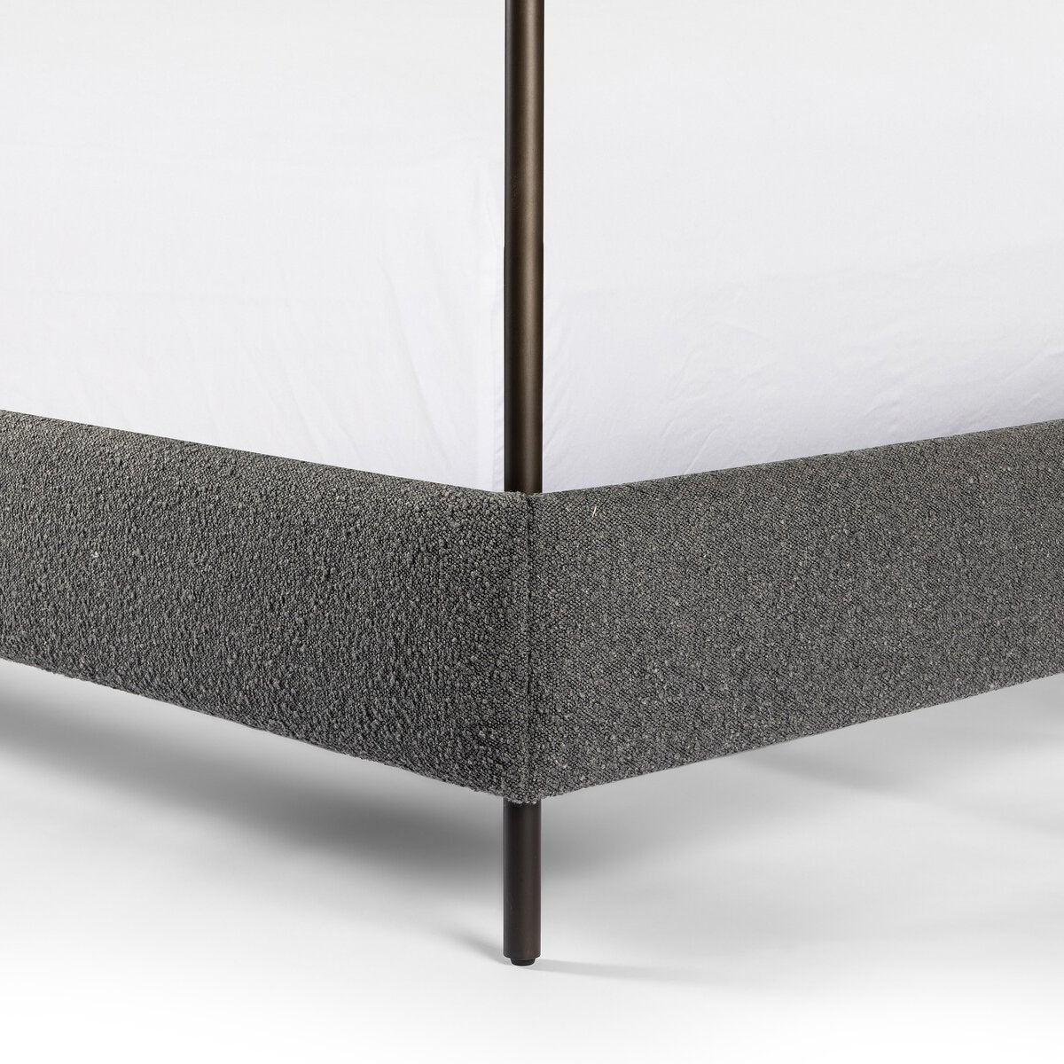 Anderson Canopy King Bed - Knoll Charcoal.
