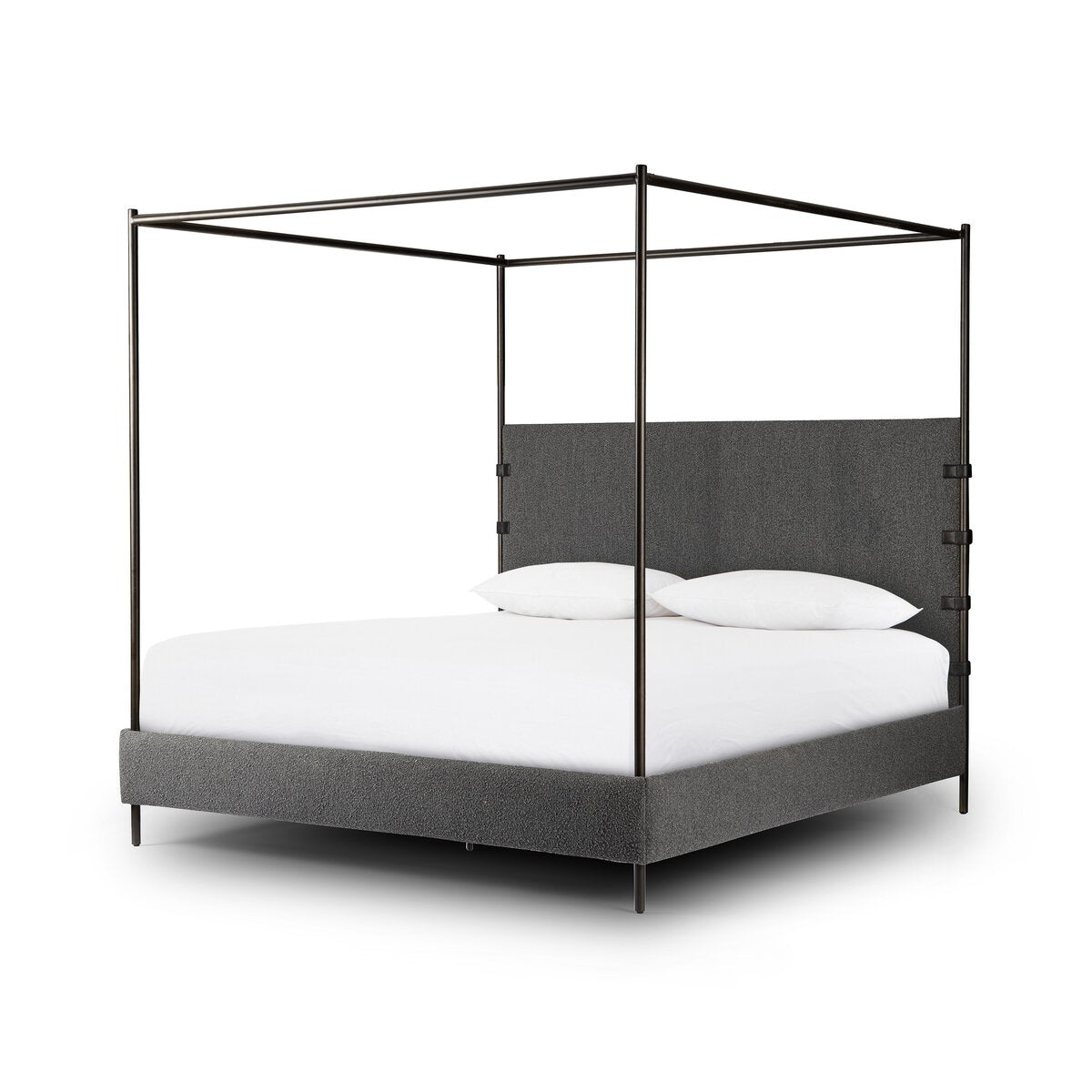 Anderson Canopy King Bed - Knoll Charcoal.
