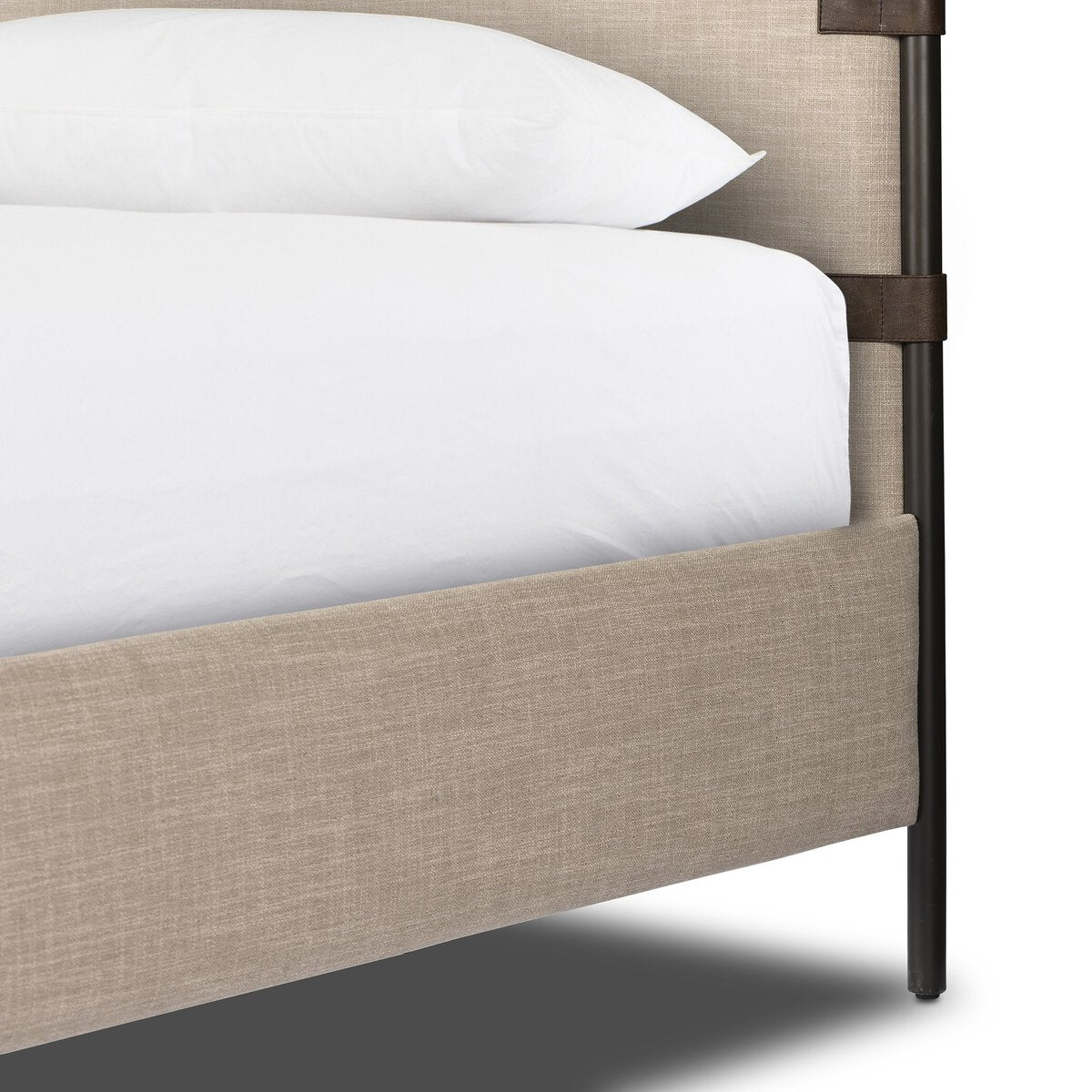 Anderson Canopy Queen Bed - Palm Ecru.