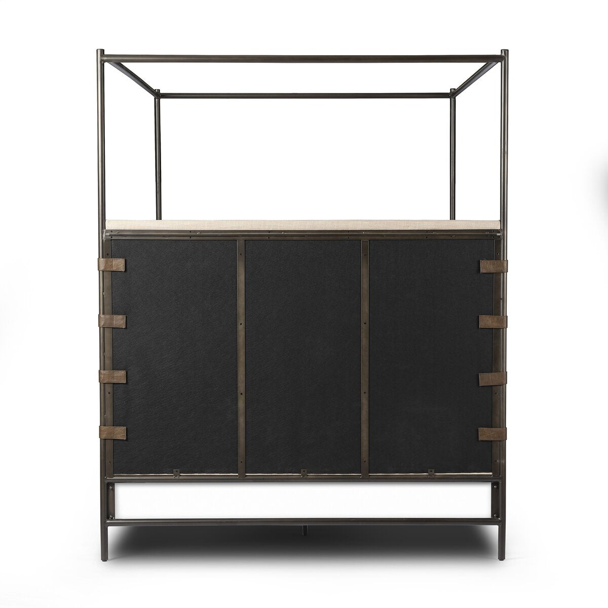 Anderson Canopy Queen Bed - Palm Ecru.