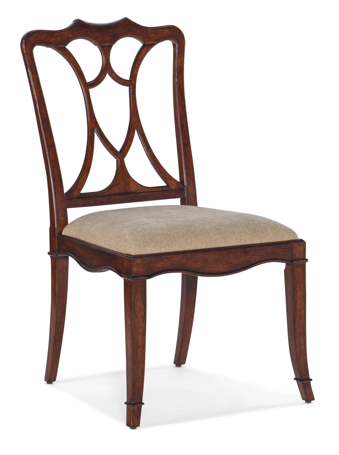 Charleston Upholstered Seat Side Chair - Maraschino Cherry.