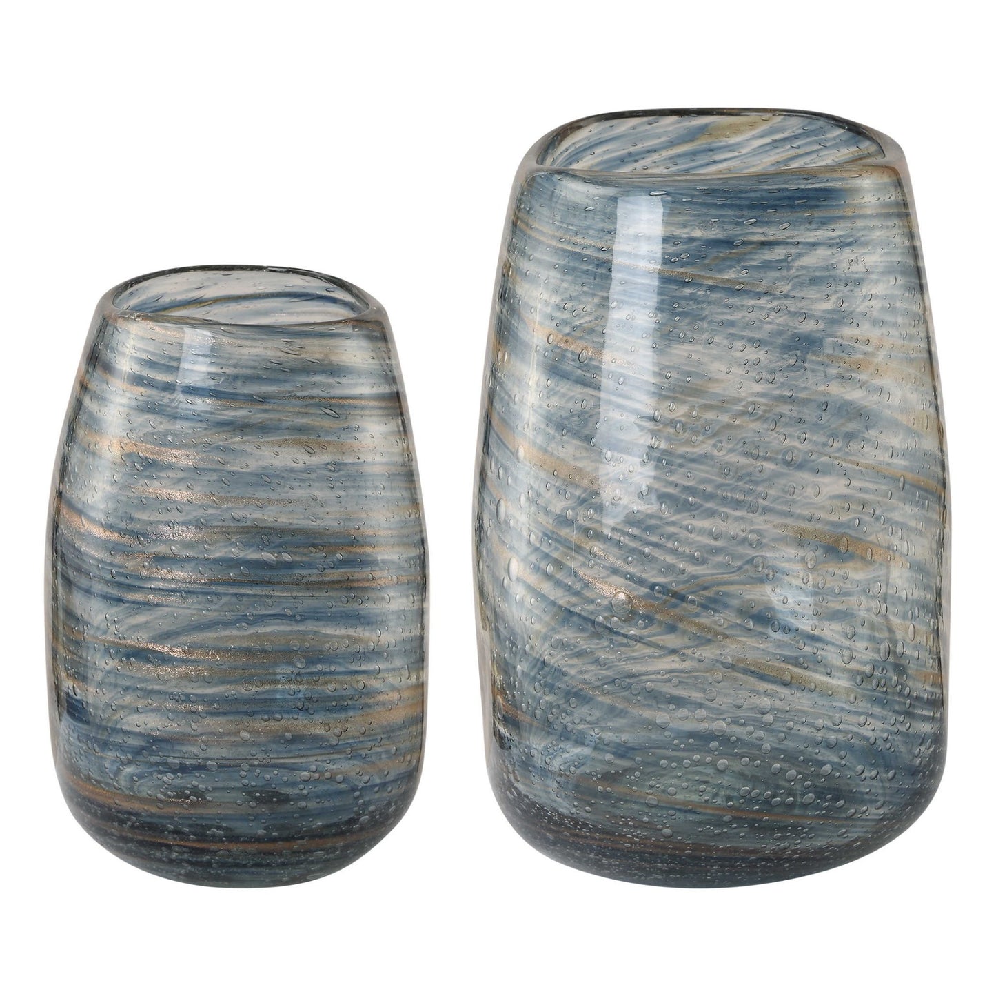 Aurora Swirl Vases, Set of 2.