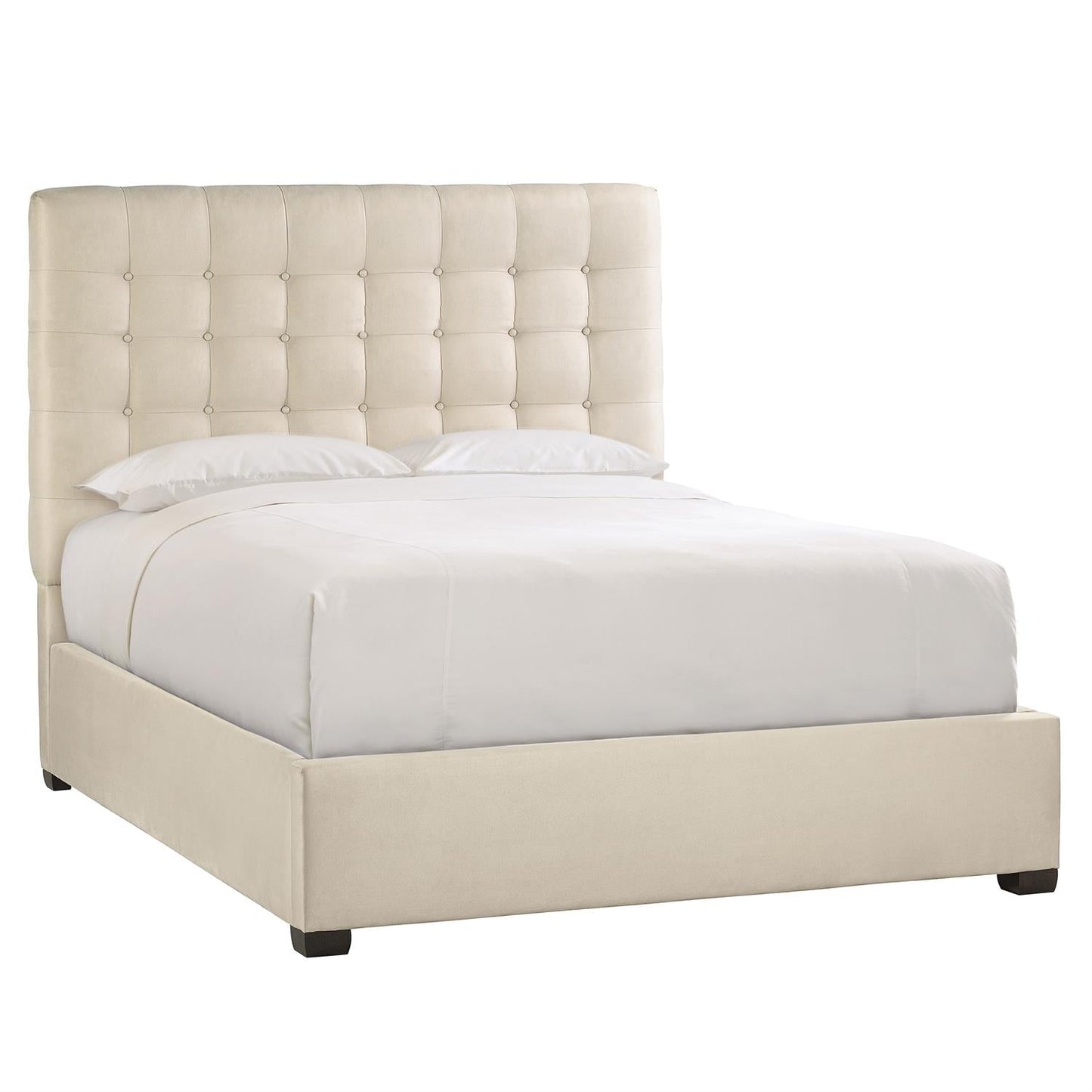 Avery Fabric Button-Tufted Panel King Bed - Custom.