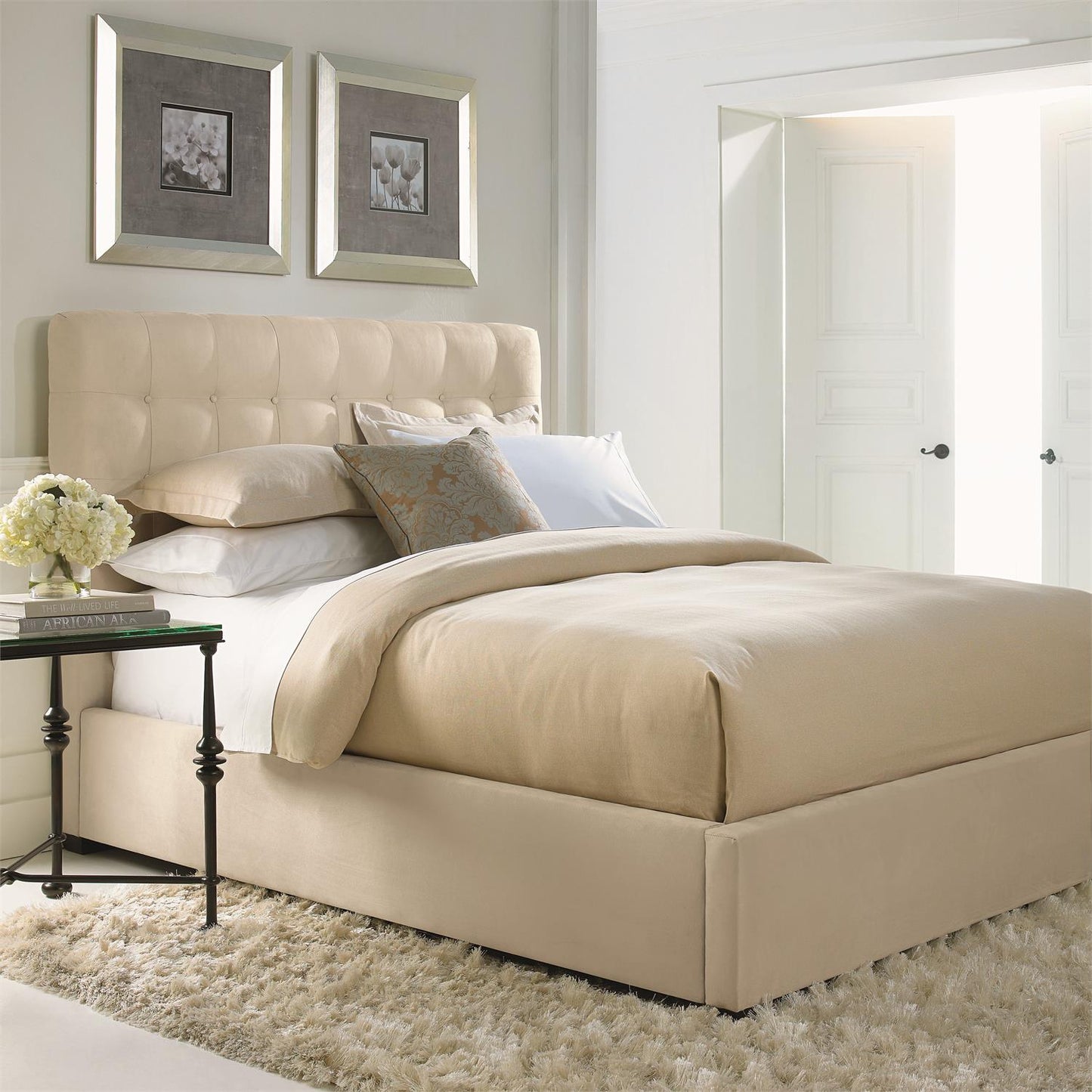 Avery Fabric Panel King Bed – Custom.