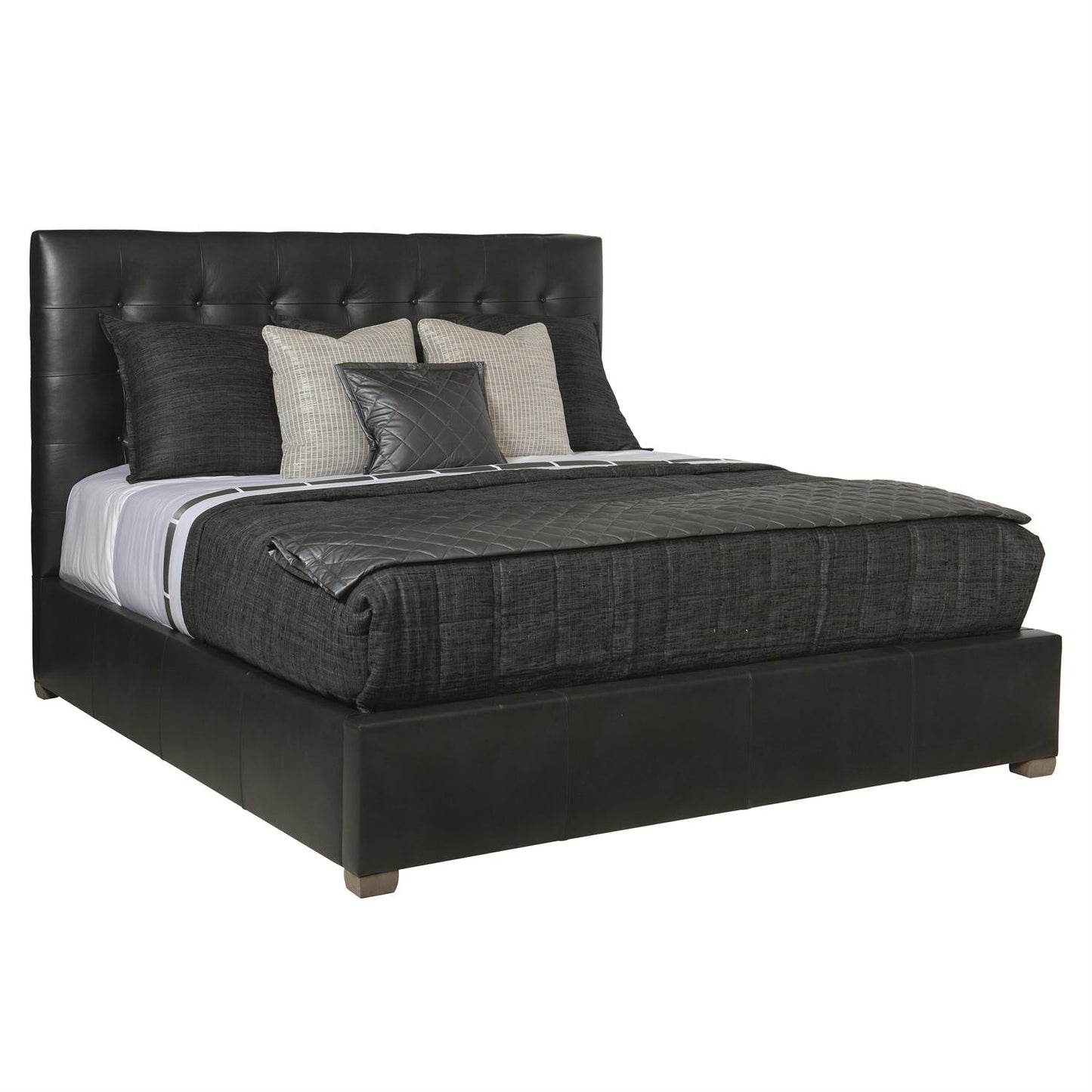 Avery Leather Panel King Bed – Custom.