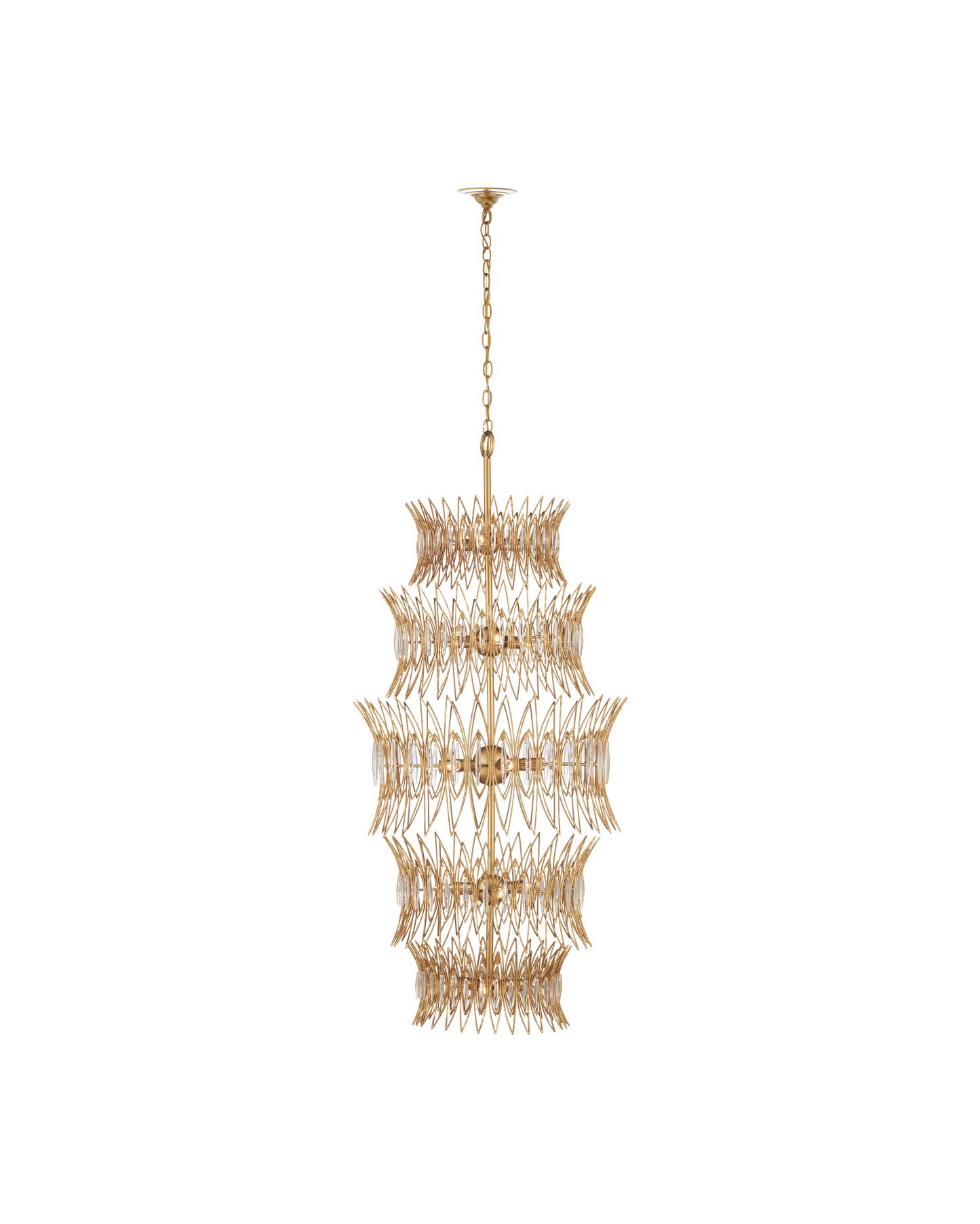 Marquise Large Gold Chandelier.