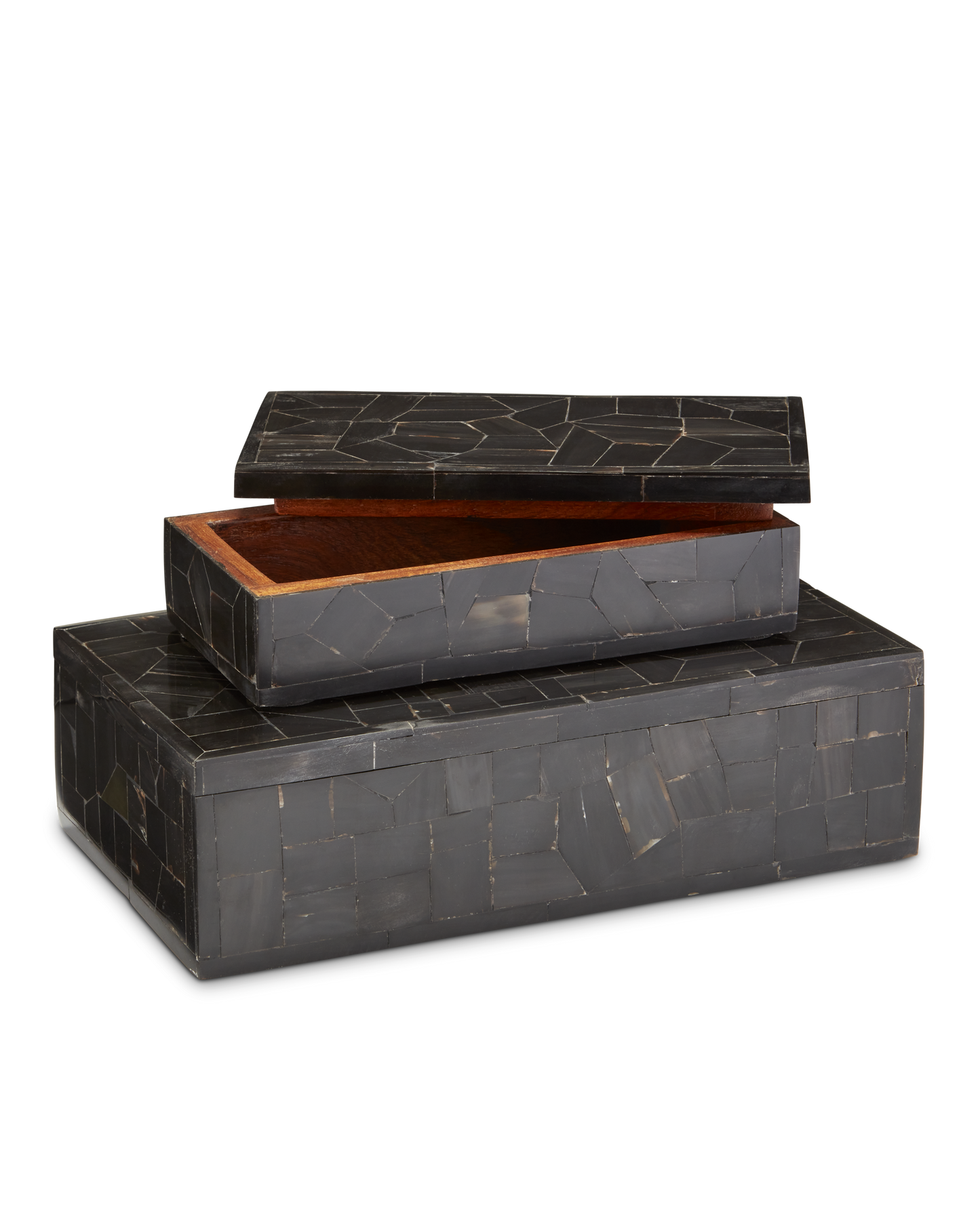 Black Bone Mosaic Box Set of 2.