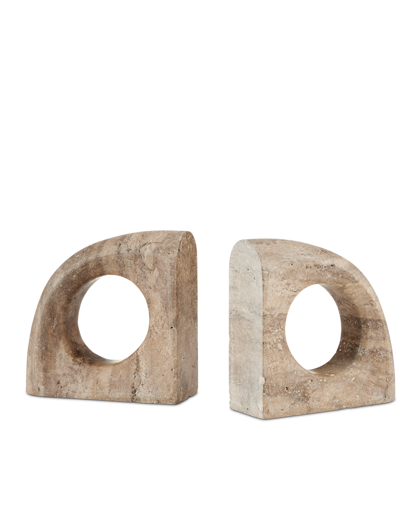 Russo Travertine Object Set of 2.