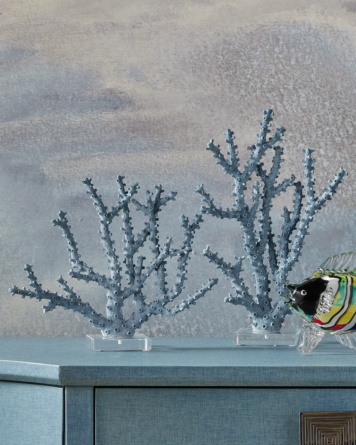 Blue Coral Set of 2.