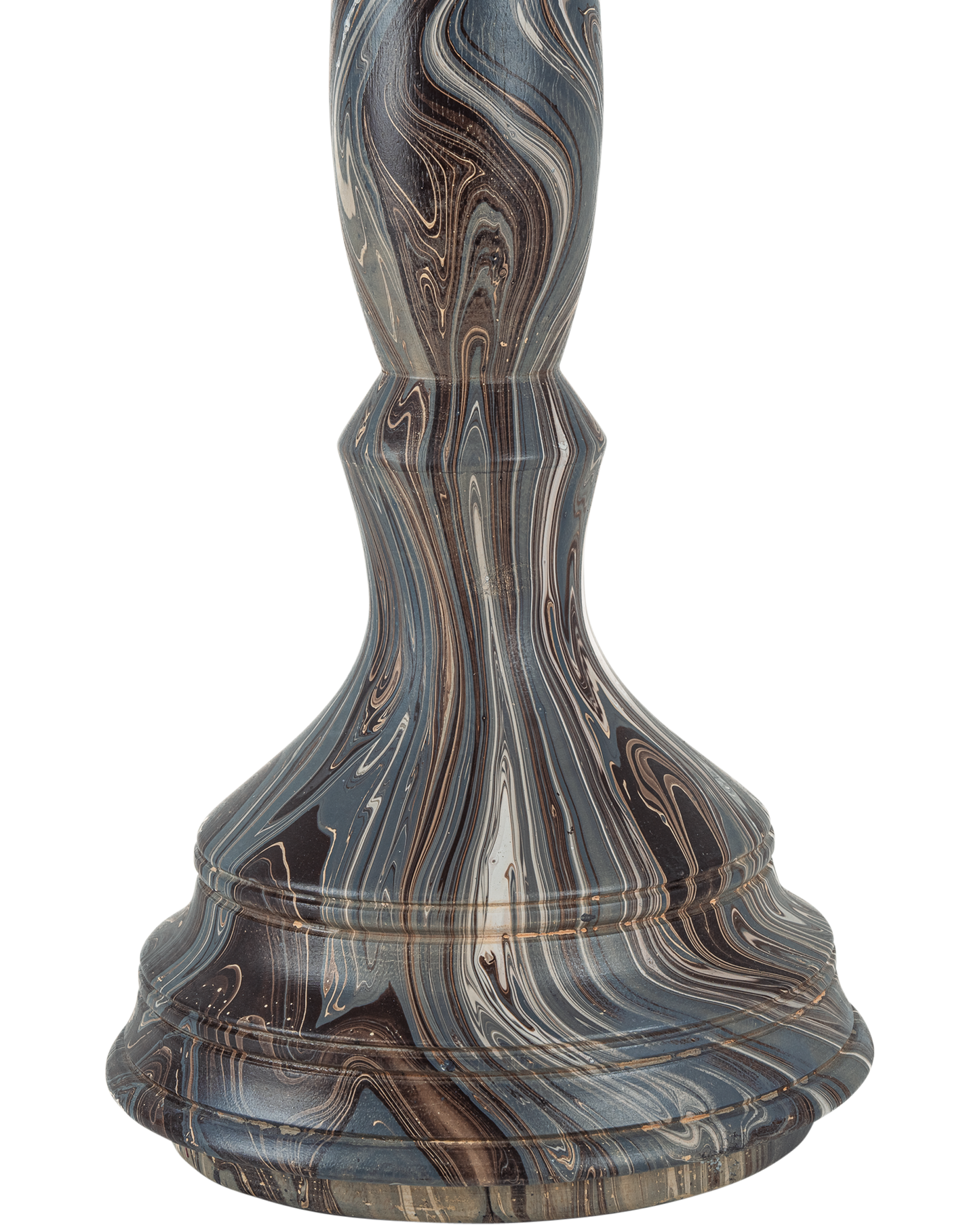 Marbleized Short Turret Box.