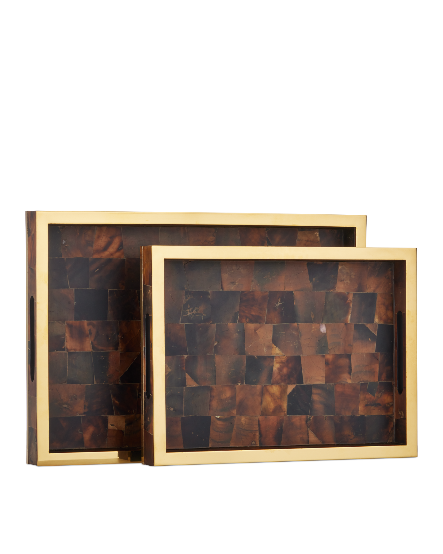 Casey Brown Tray Set of 2.