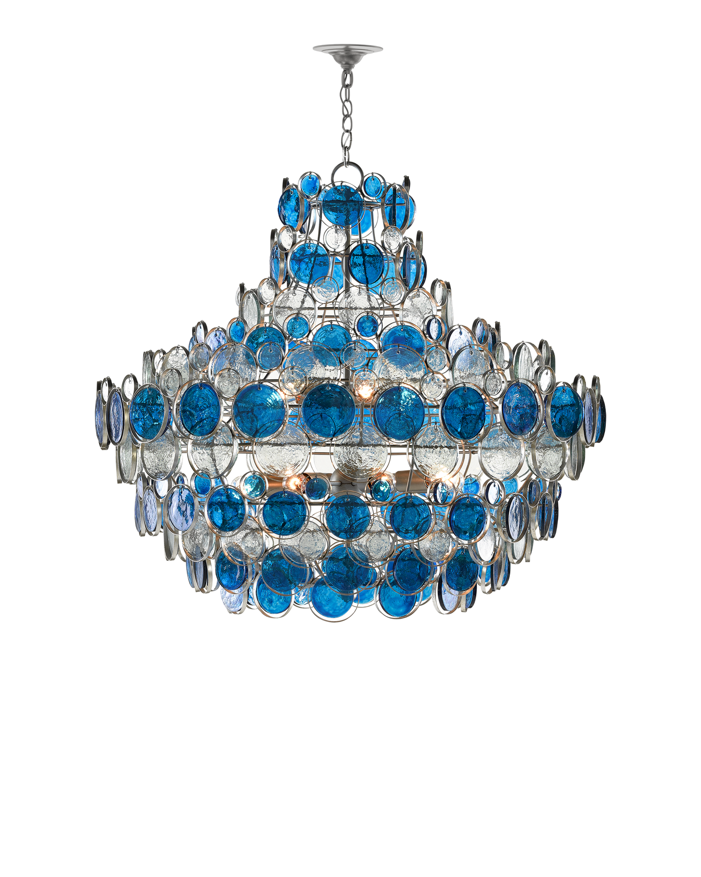 Galahad Large Blue Chandelier.