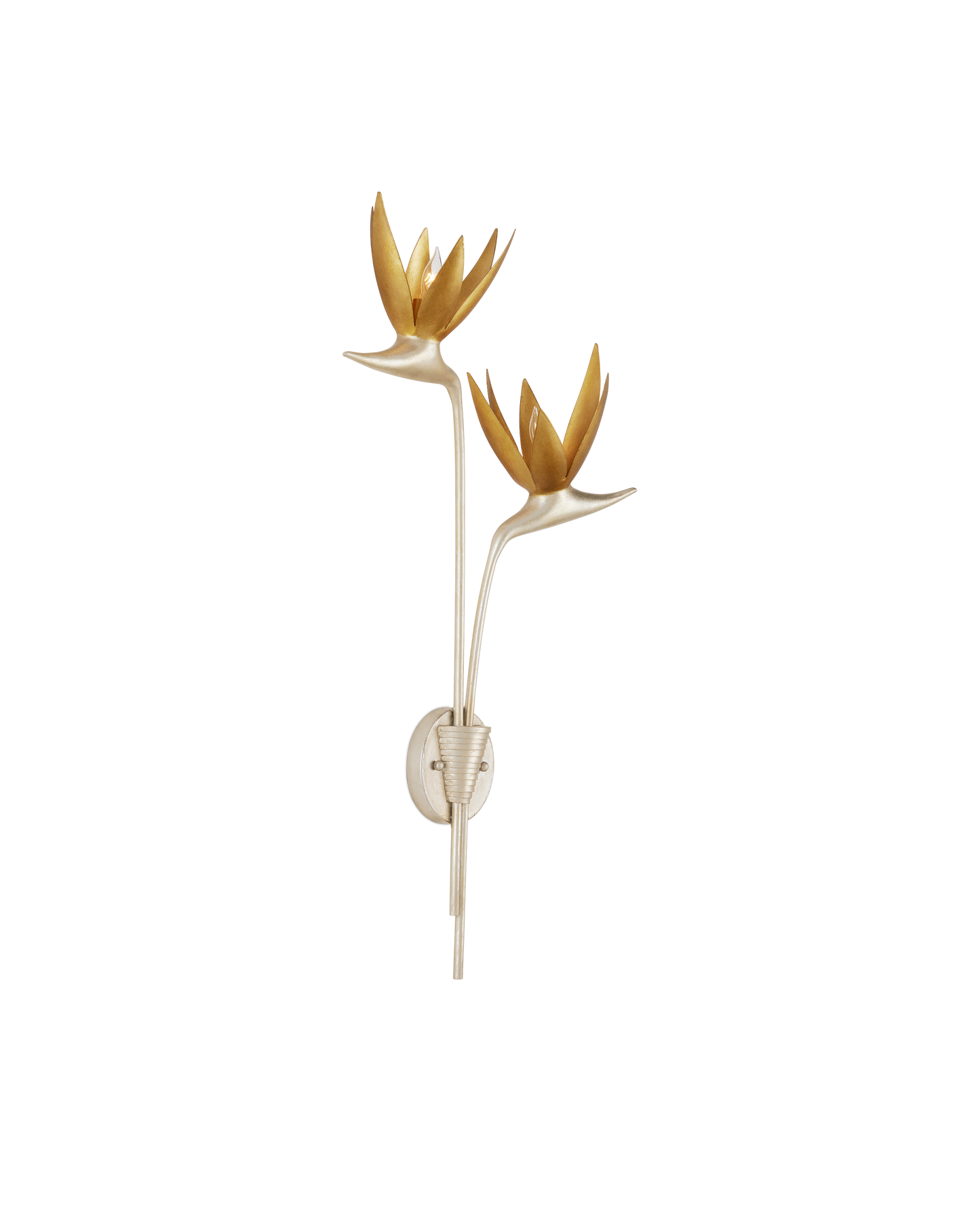 Paradiso Silver & Gold Wall Sconce, Right.