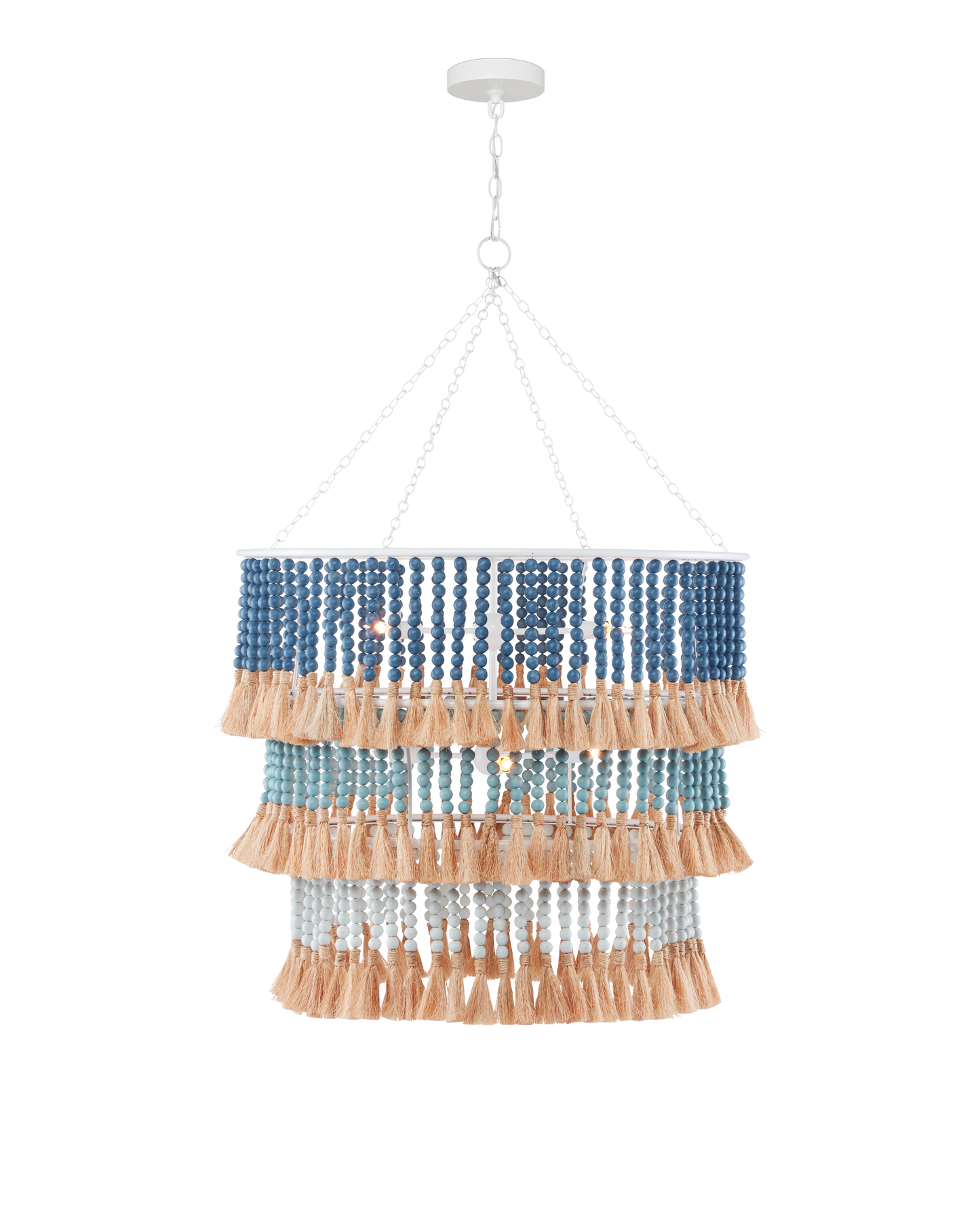 St. Barts Blue Chandelier.