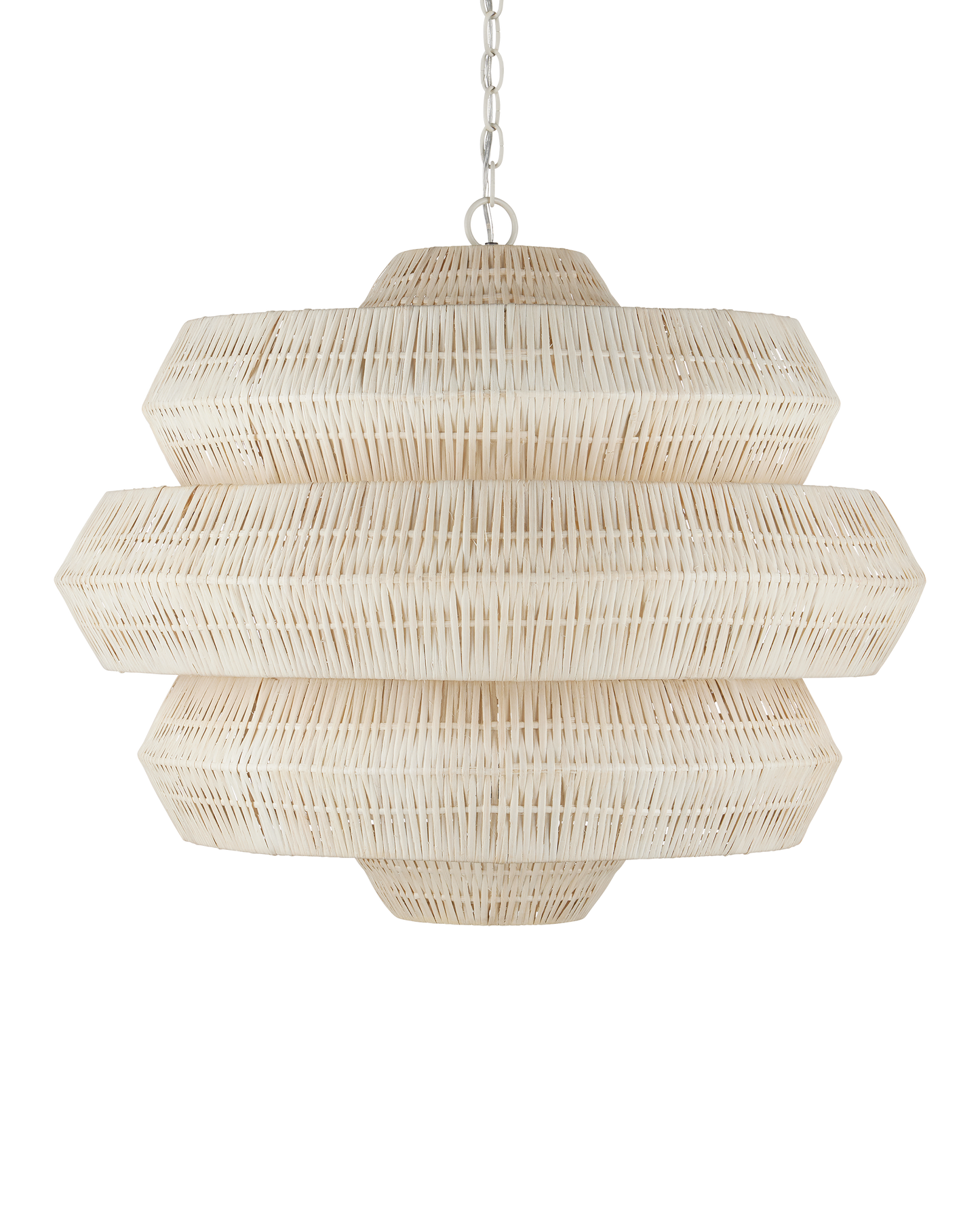 Antibes Medium White Chandelier.